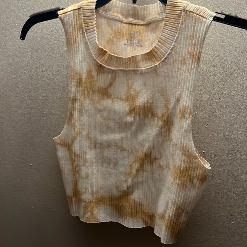 Aerie Cropped Tie dye tank top- size medium